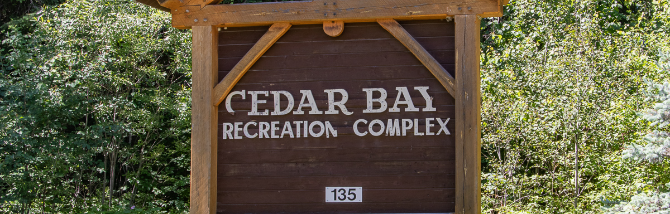 Cedar Bay Sign