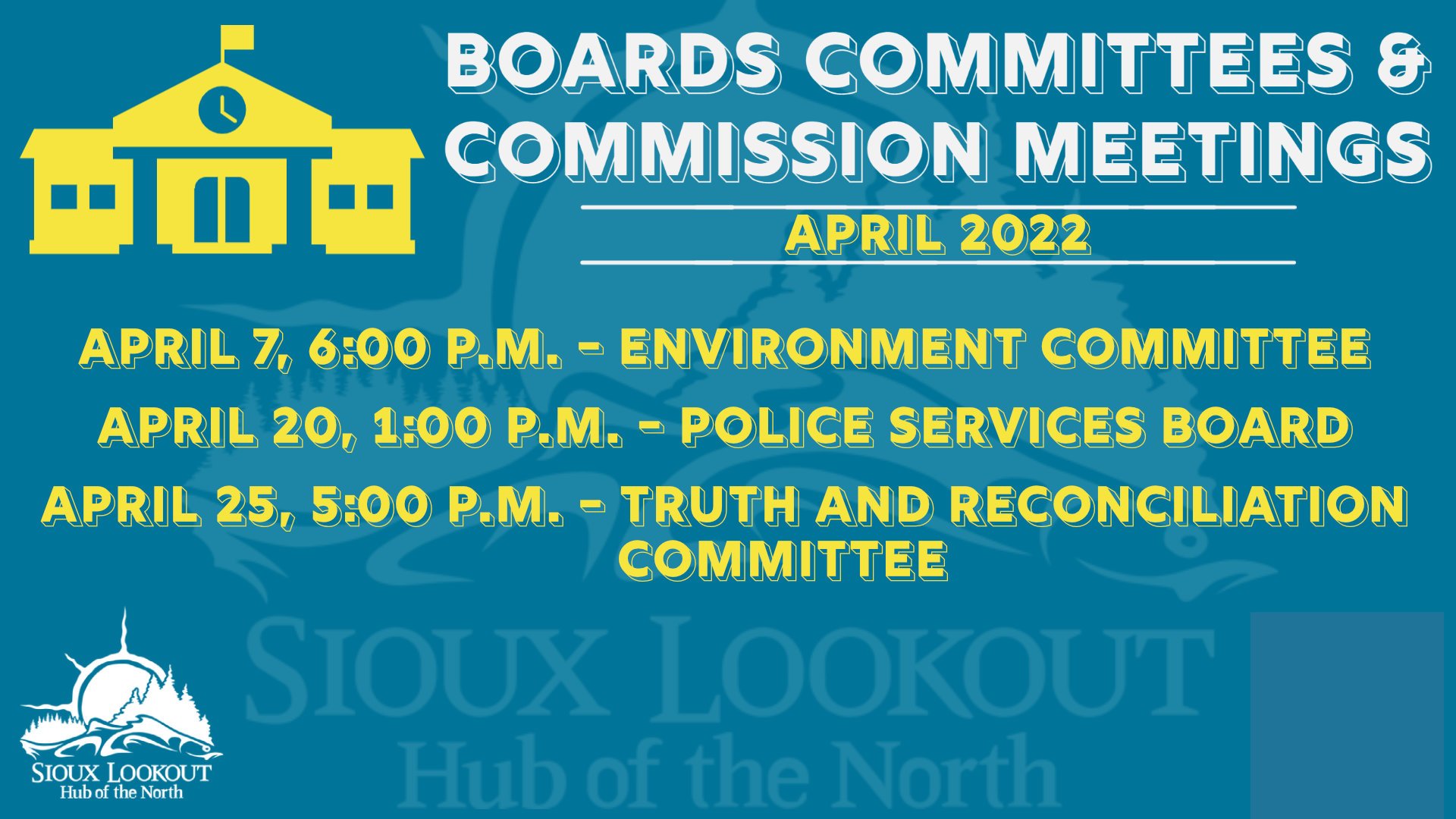 Board and Committee Meetings - April 2022