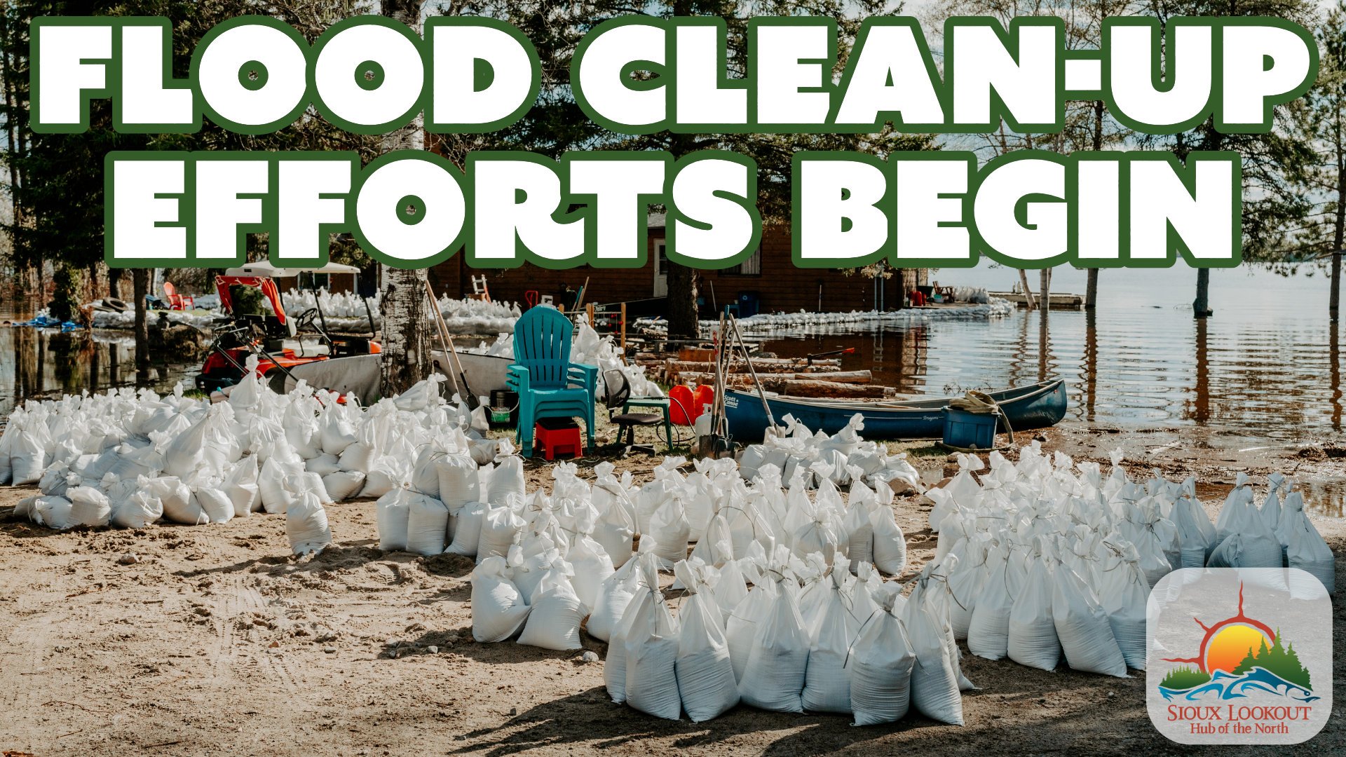 Flood Clean-up Efforts Begin - sandbags