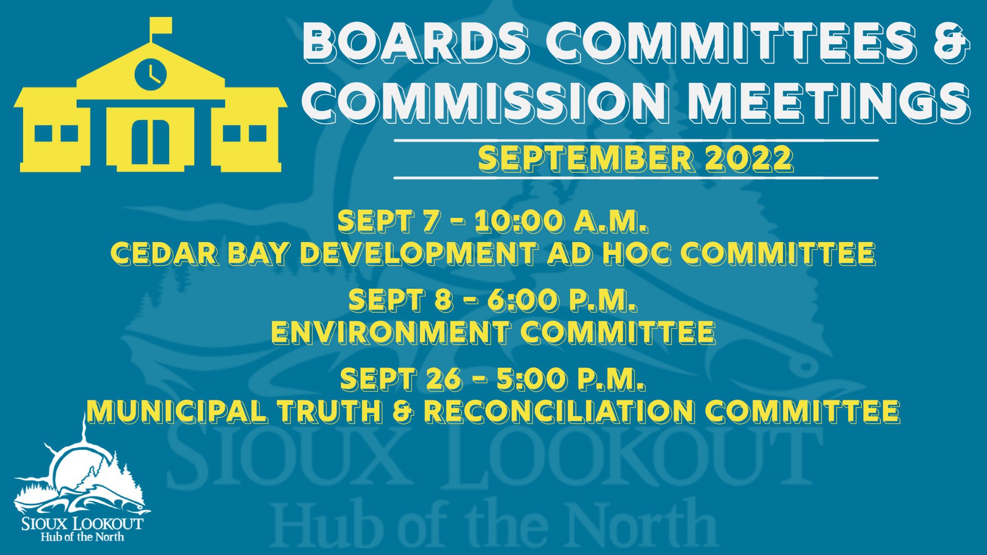 September 2022 Committee Meetings