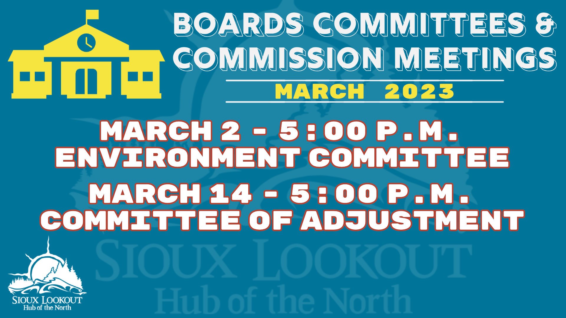 Committee Meetings March 2023