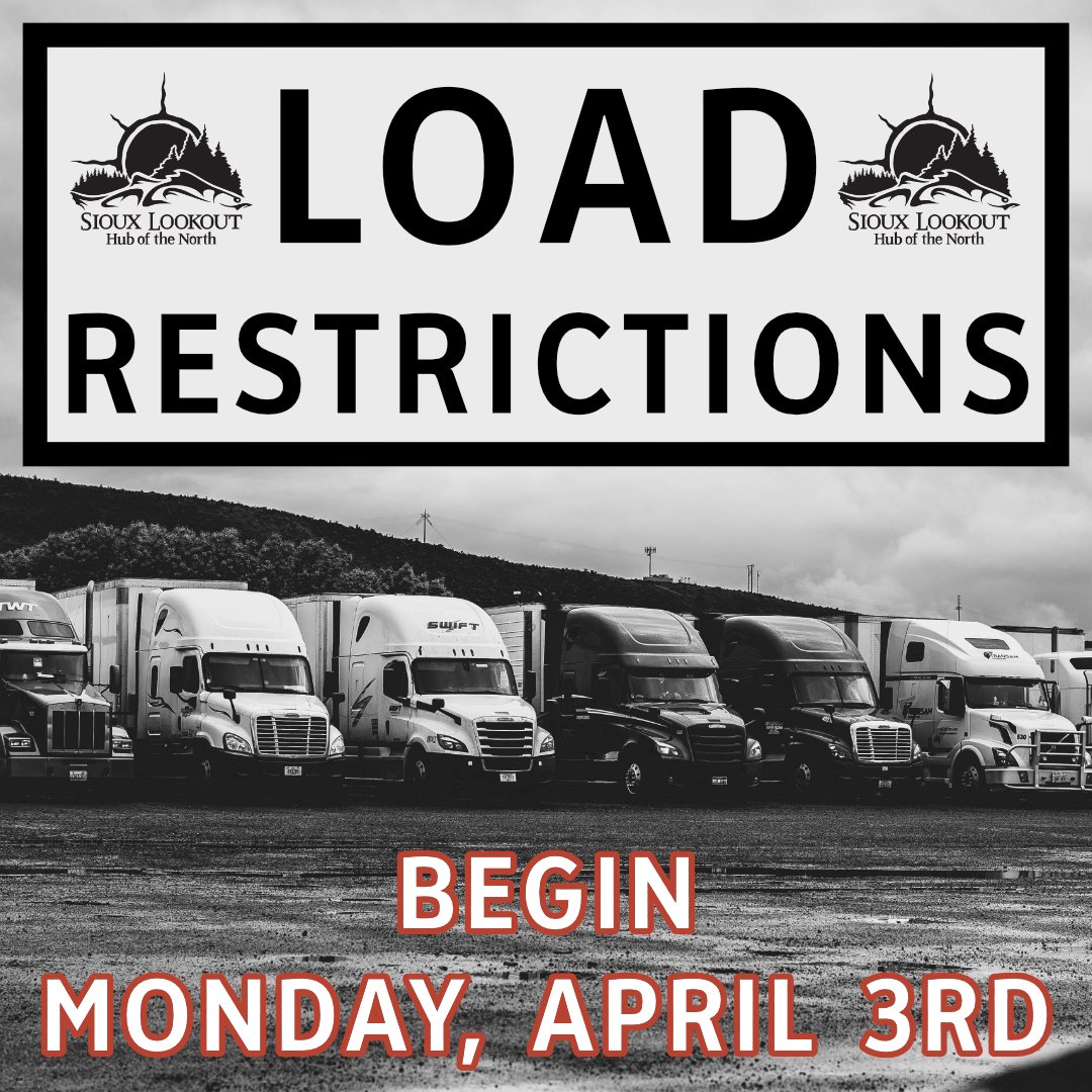 Load Restrictions Start Monday