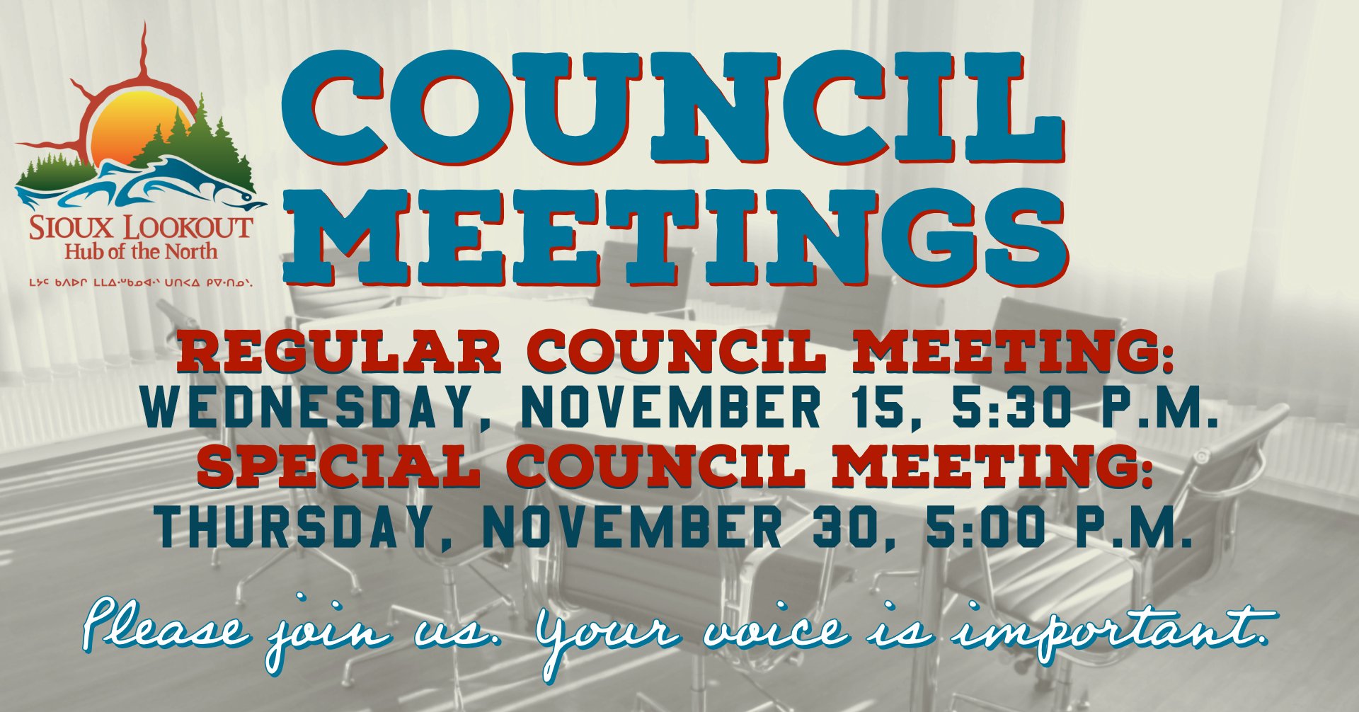 Council Meetings for November 2023