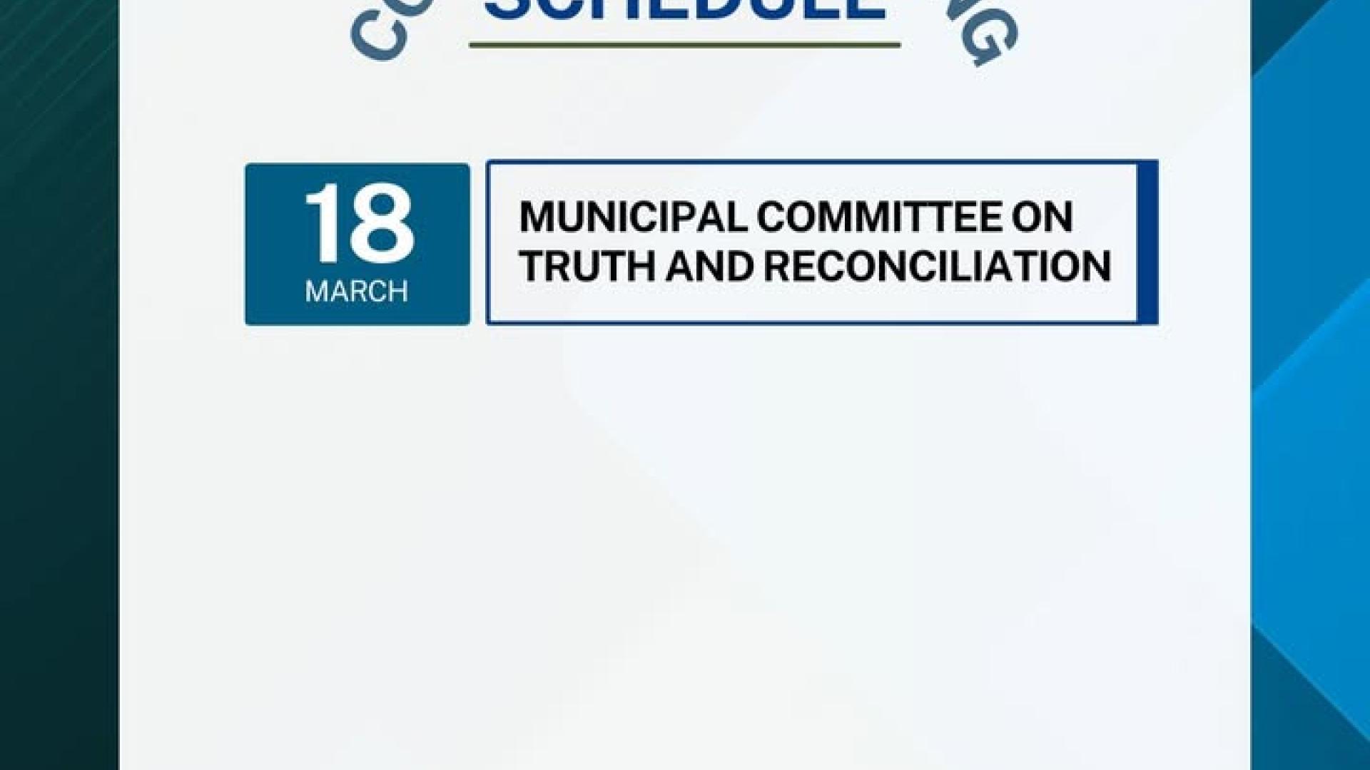The March 2025 committee meeting schedule