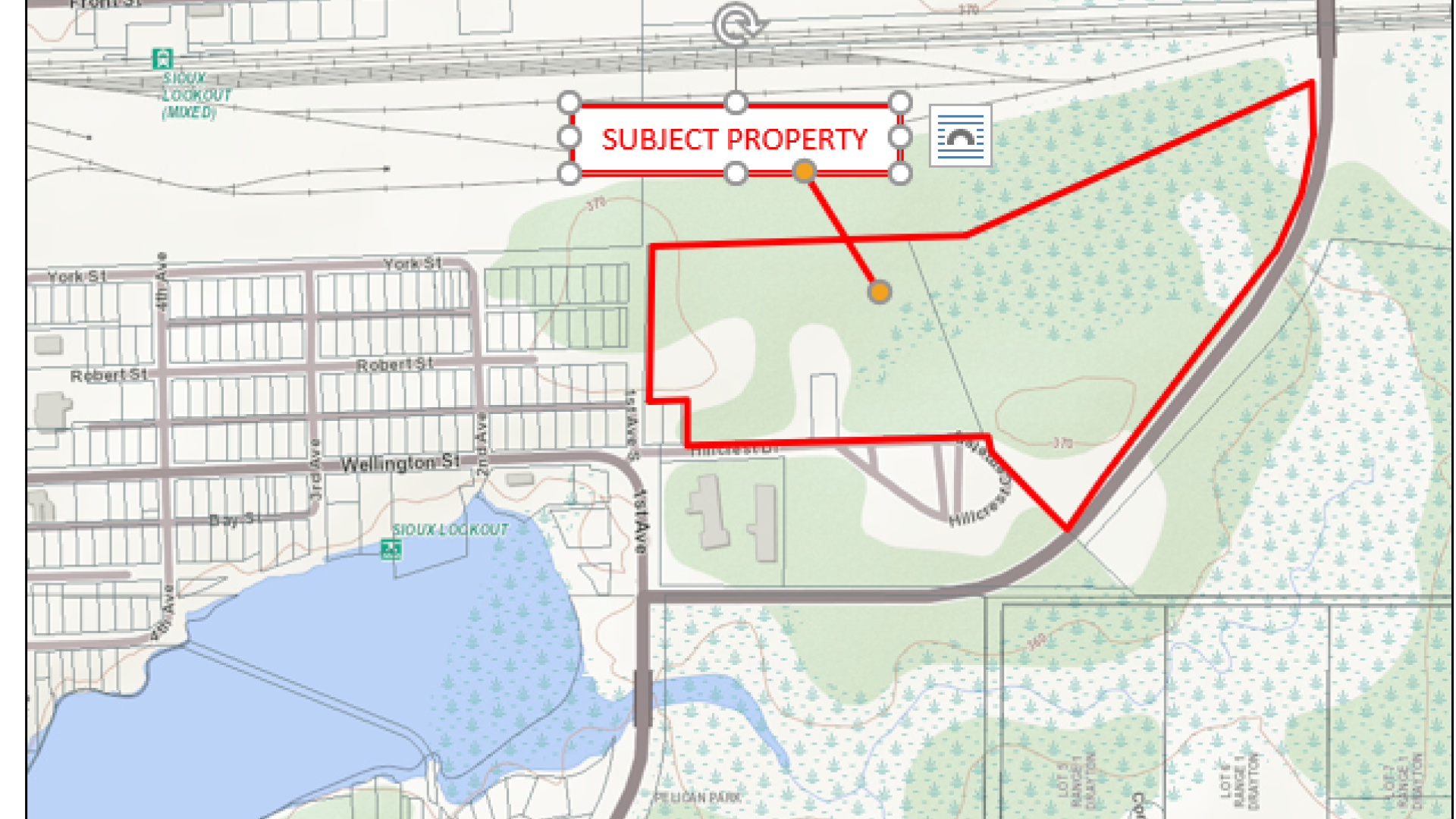 Hillcrest Drive Development Subject Property