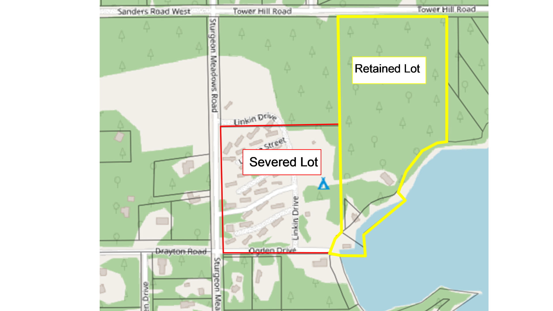 proposed severed area