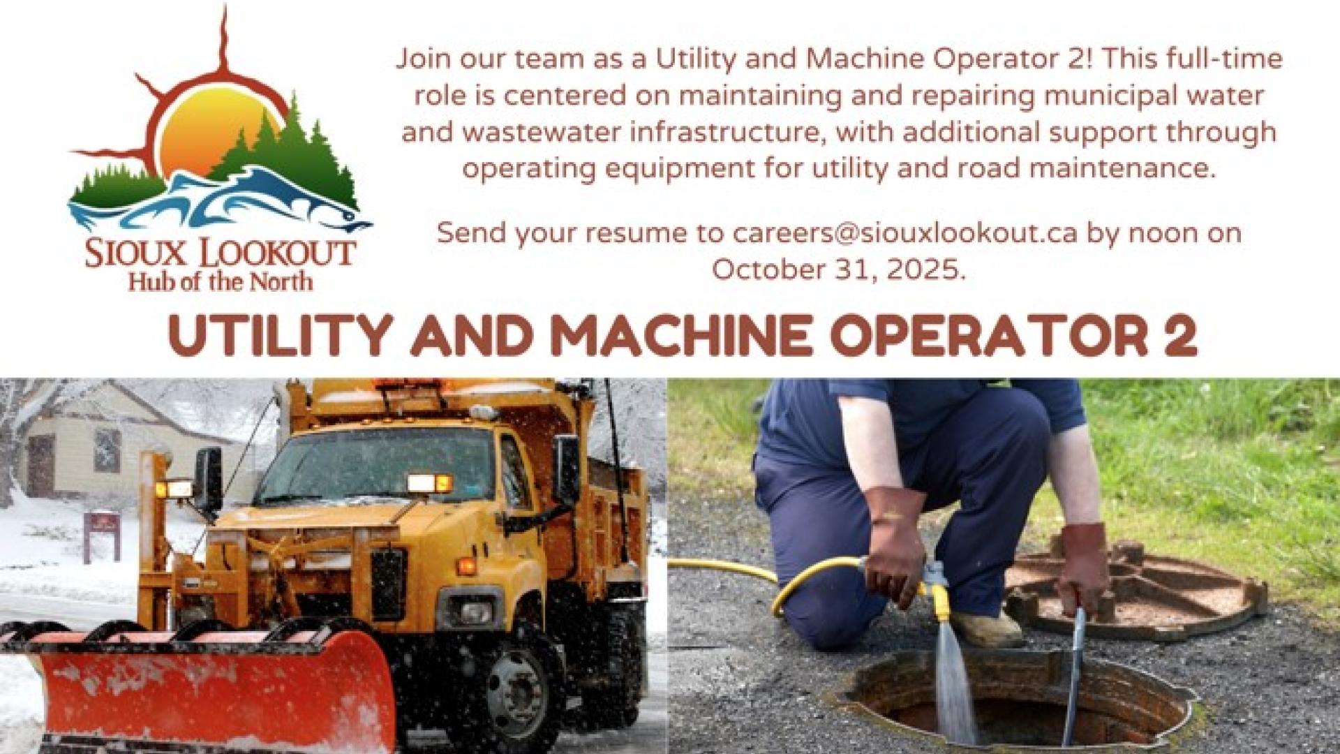 Snowplow and manhole work