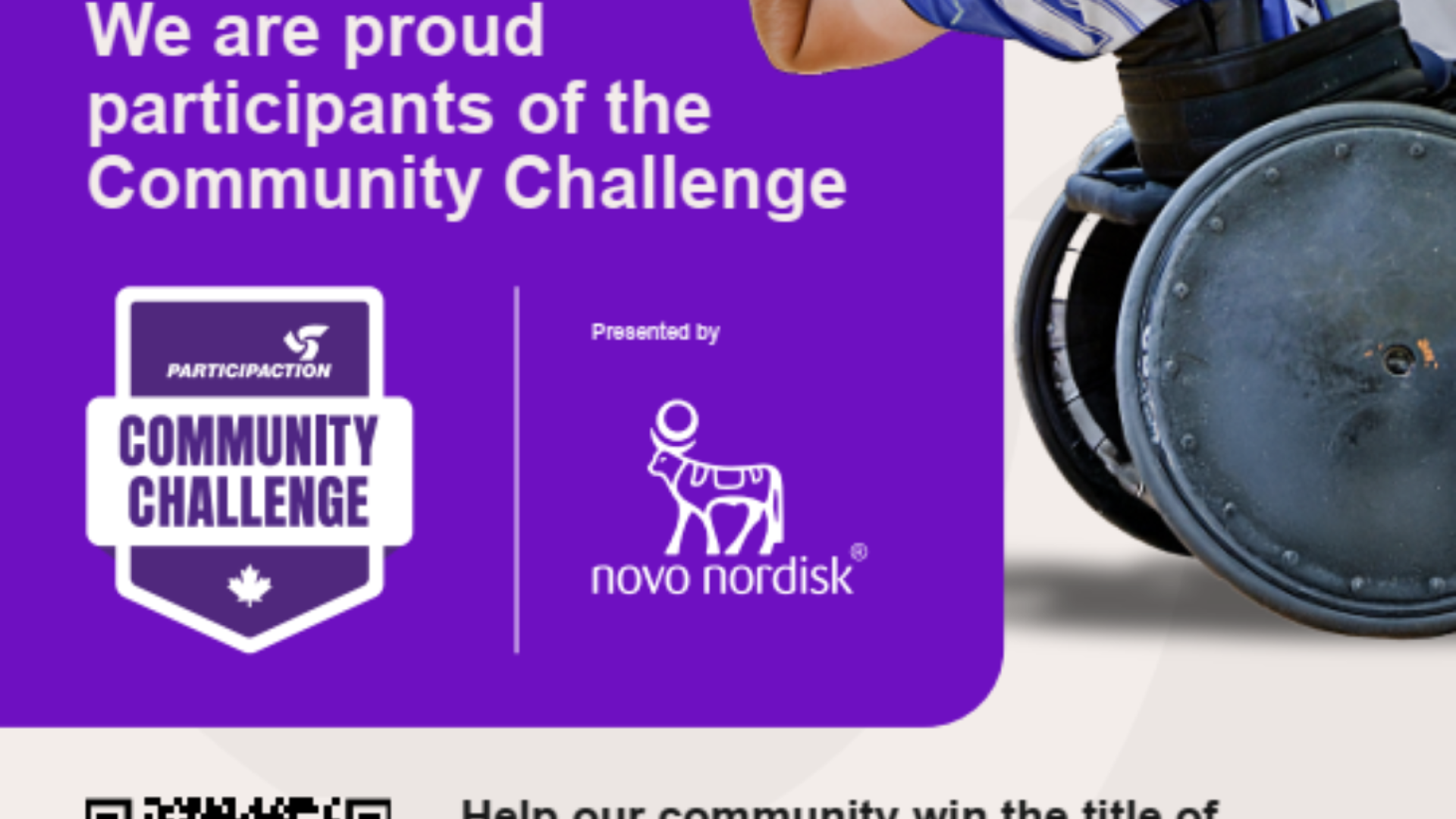 Poster for the PacticipACTION Community Challenge