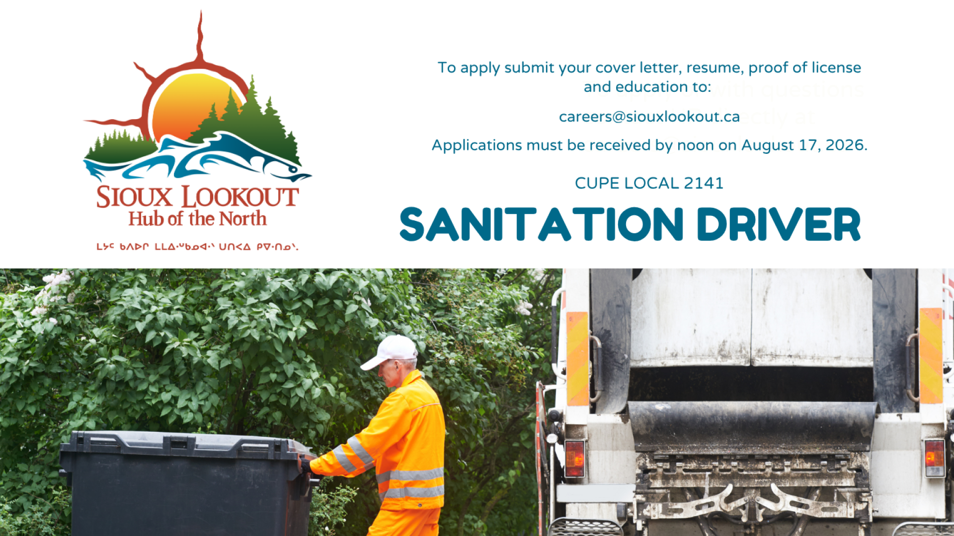 Sanitation Driver and truck 