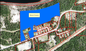 Site map of the Bernier Crescent property