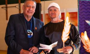 Nick Kowalow receiving award