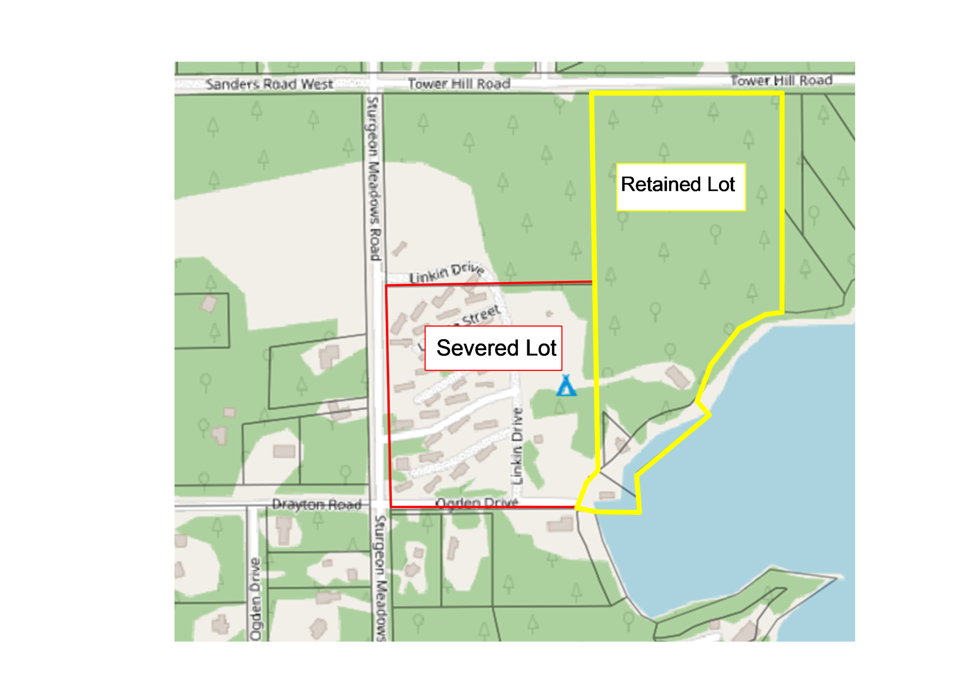 proposed severed area