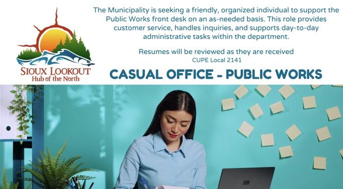 Receptionist at Desk