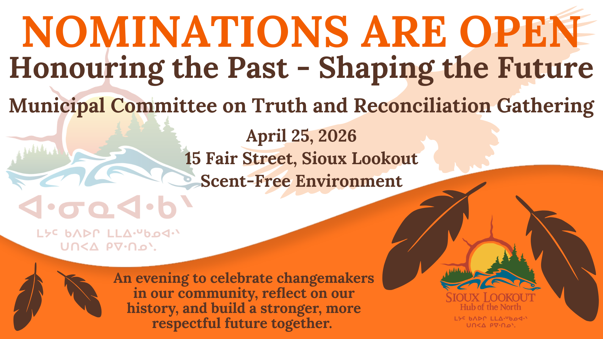 A notice about nominations being open for Truth and Reconciliation Committee awrds