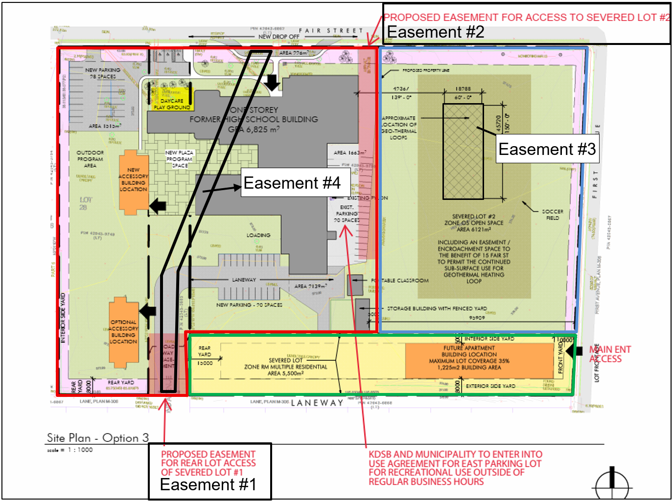 Proposed easement map for Application for Consent C02-2026
