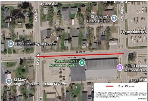 Road Closure - King St, Sixth & Seventh Ave